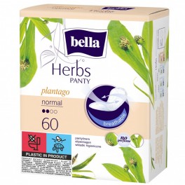 Wkładki higieniczne Bella Herbs Sensitive wzbogacone babką lancetowatą 60 szt.